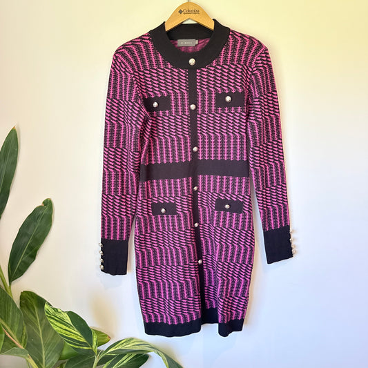 Mirrou Size M Textured Knit Dress