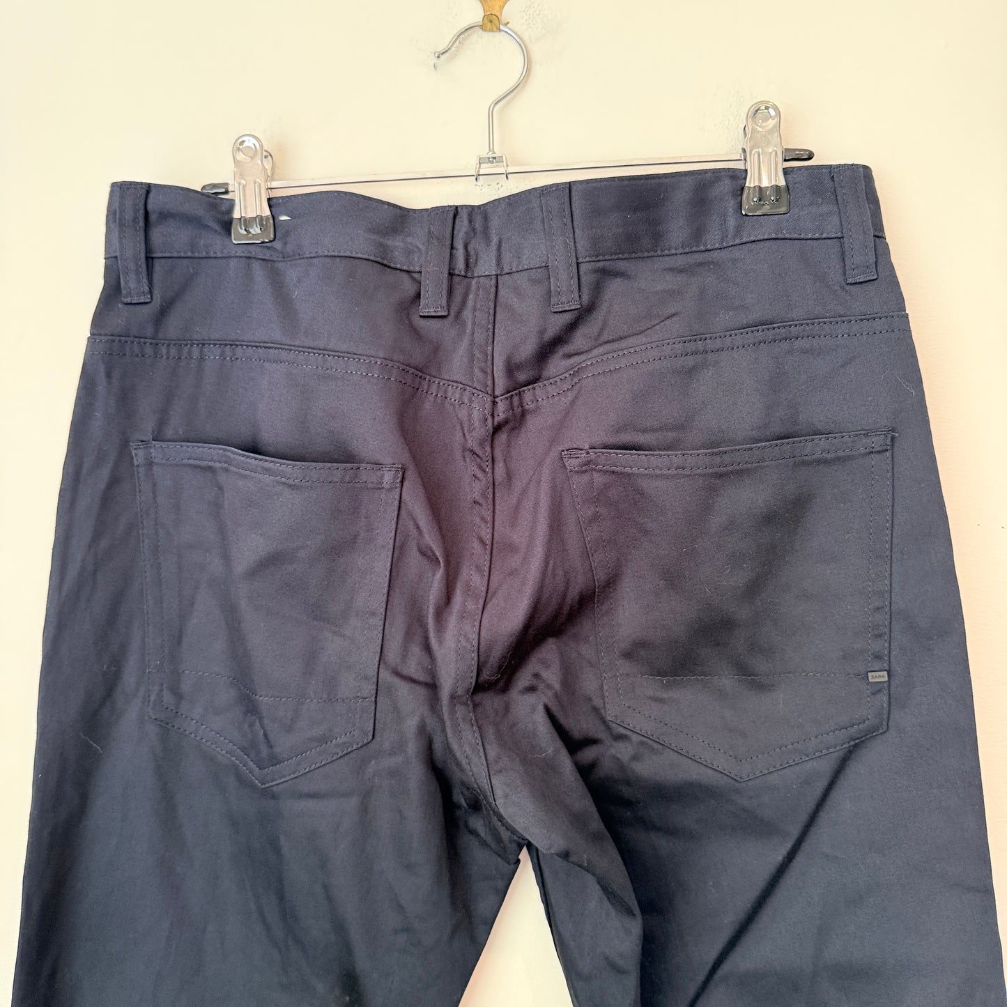 Zara Size 38 EUR / 30 US Black Skinny Fit Pants