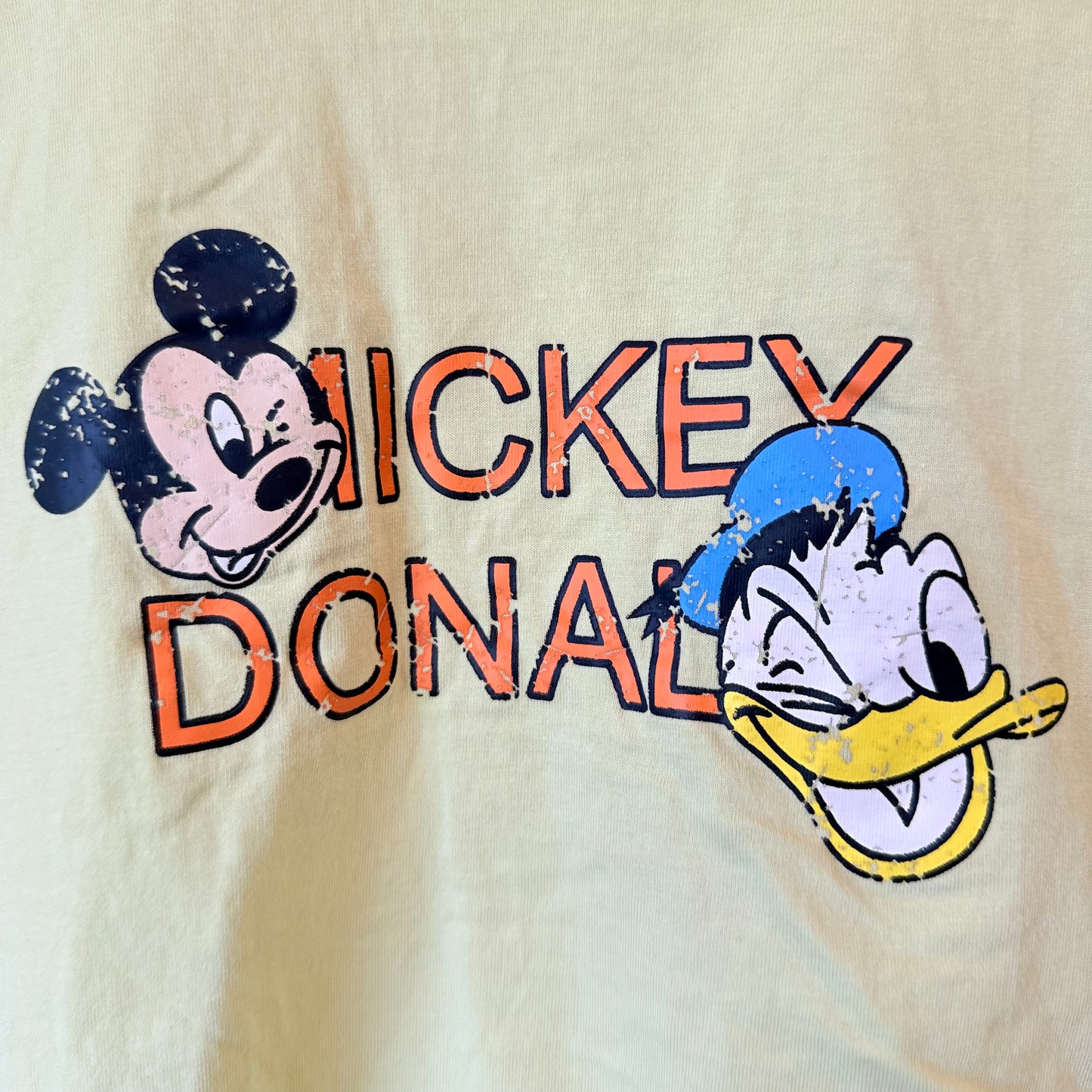 i Do Retro Mickey Donald Oversize Crop Tee - 58cm Underarm