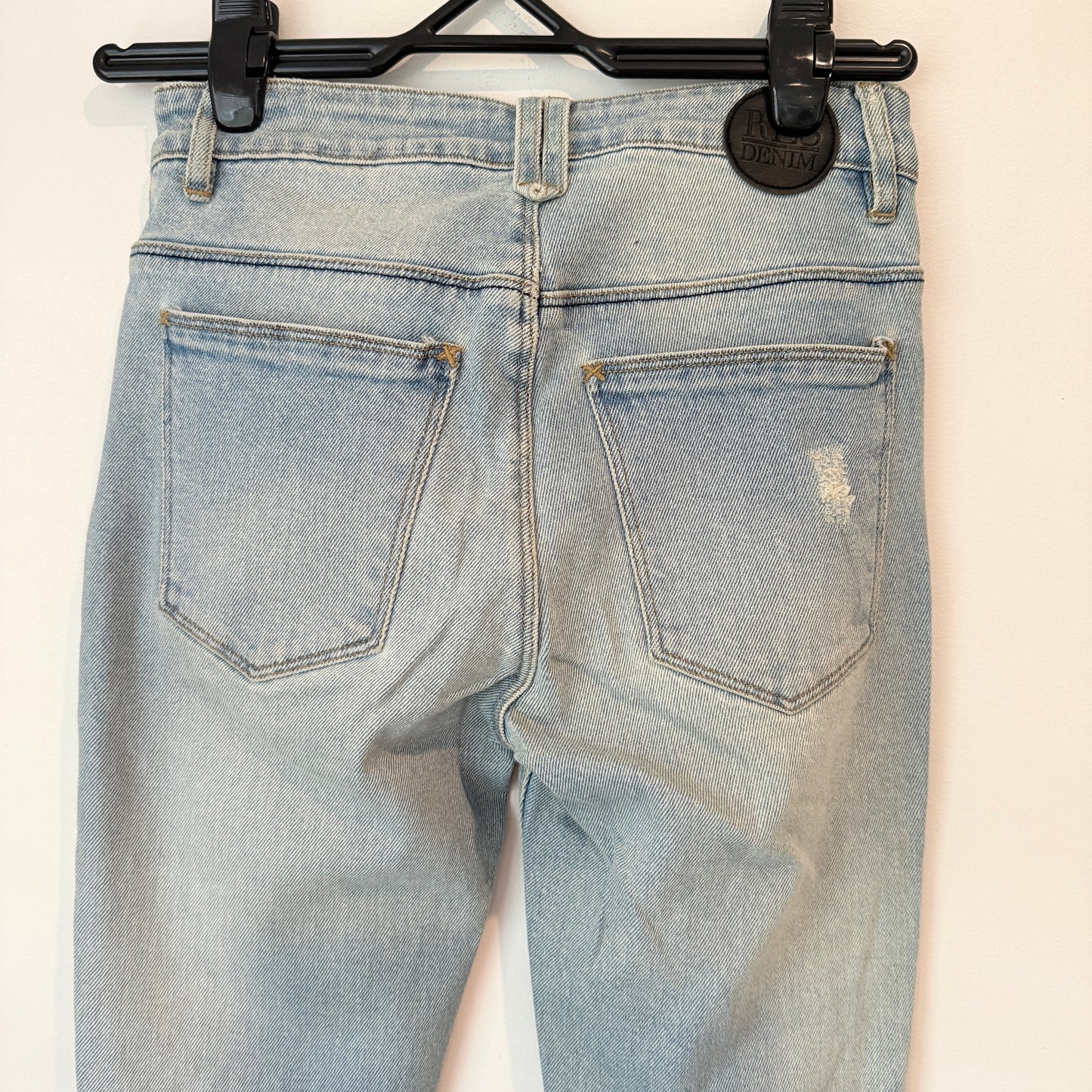 RES Size 26 Light Wash Distressed Slim Fit Denim Jeans