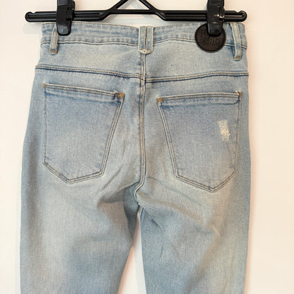 RES Size 26 Light Wash Distressed Slim Fit Denim Jeans