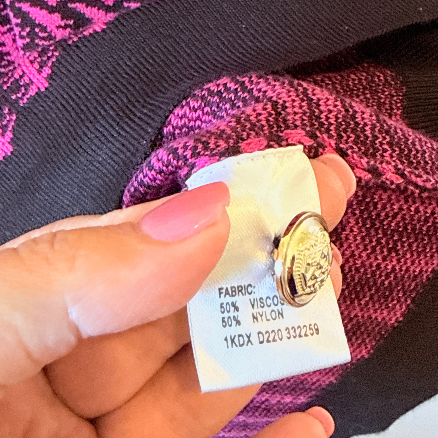 Mirrou Size M Textured Knit Dress