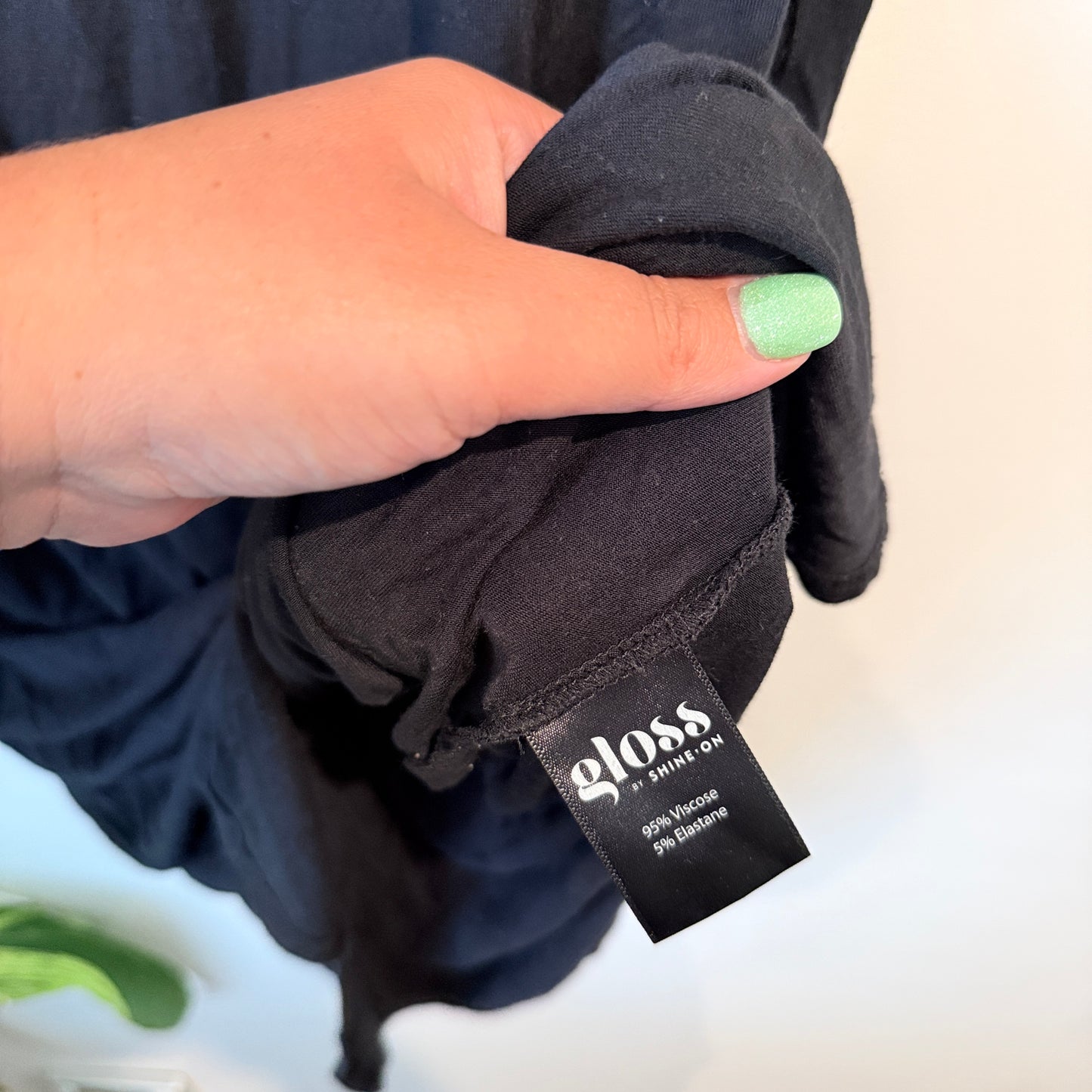 Gloss by Shine On Size 10 Short-Sleeve T-Shirt Dress