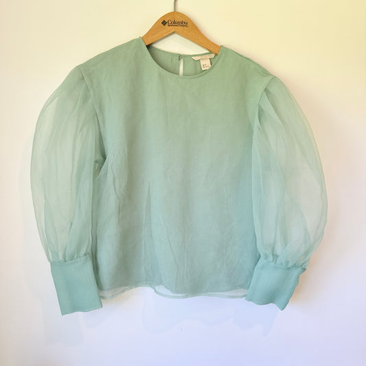 H & M Size 8 Balloon-Sleeved Top
