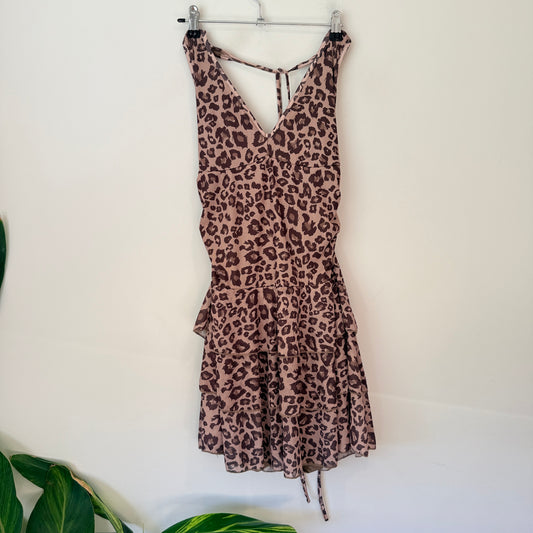 Romwe Size M | 10 Leopard Print Mini Dress