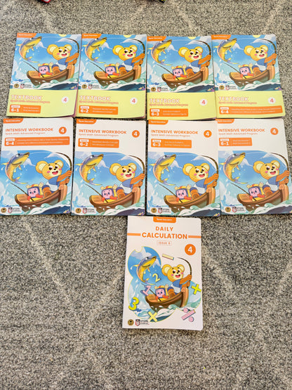 Spark math advanced program: grade 4 bundle by think academy - print books printed media