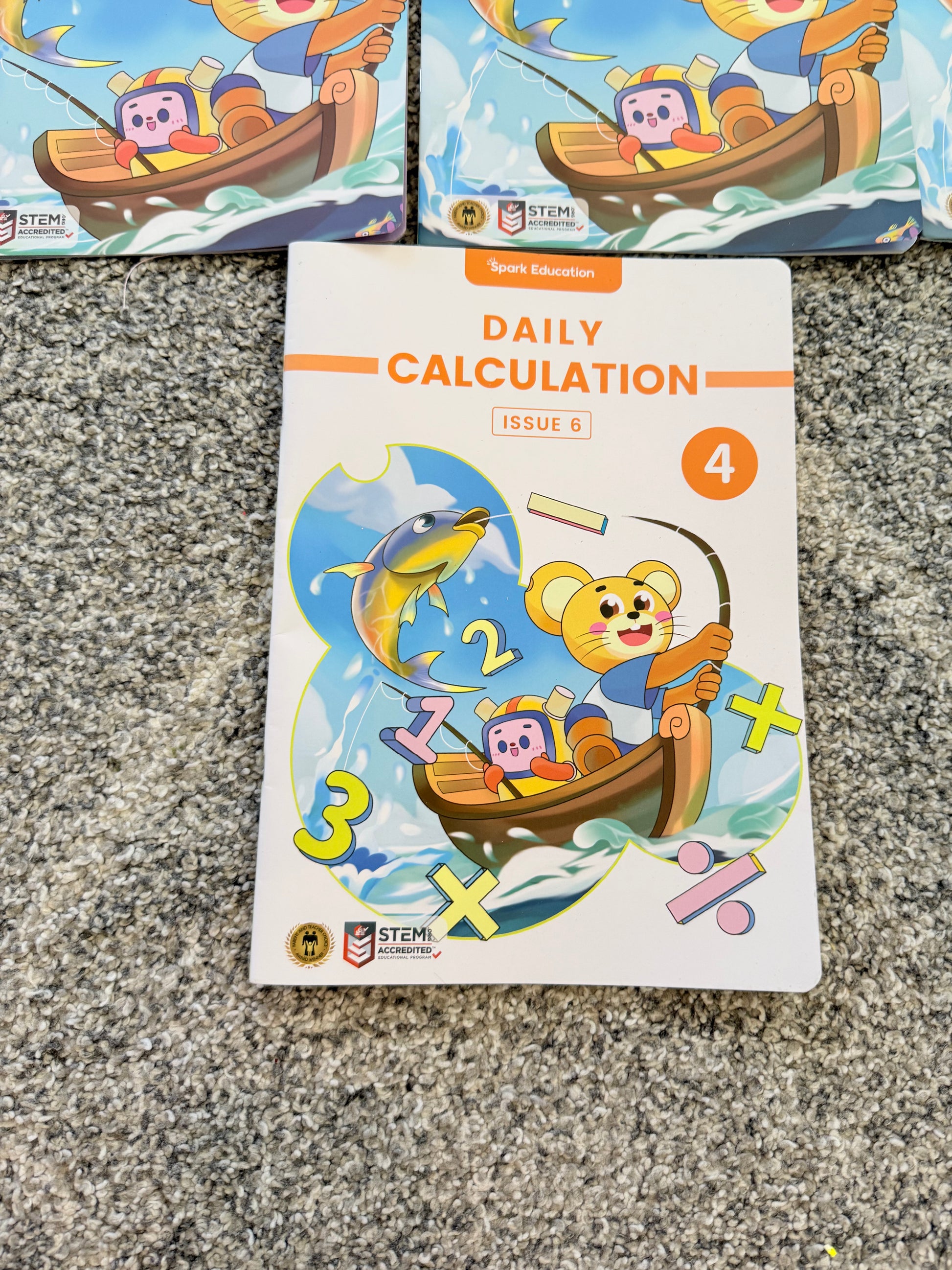 Spark math advanced program: grade 4 bundle by think academy - print books printed media