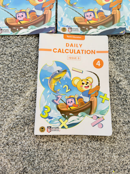 Spark math advanced program: grade 4 bundle by think academy - print books printed media