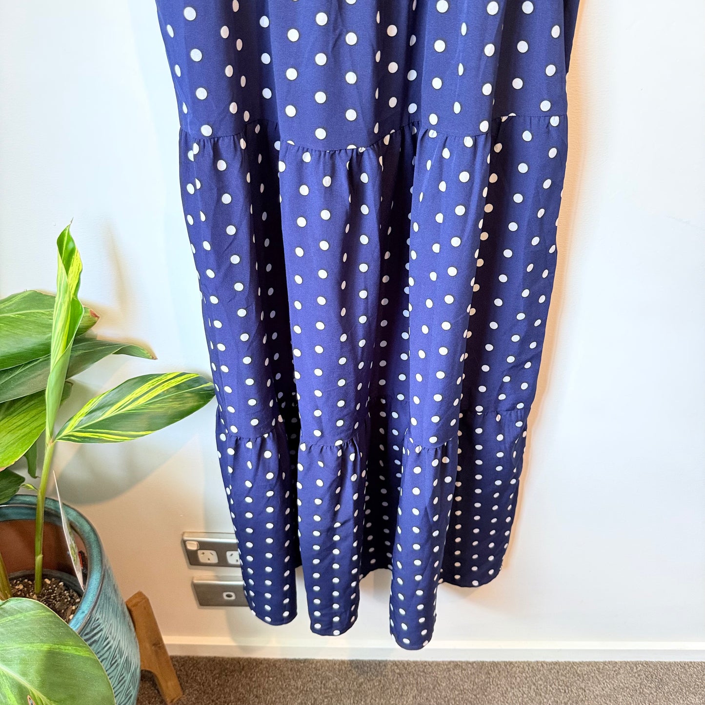 Shein Size M Polka Dot Maxi Dress
