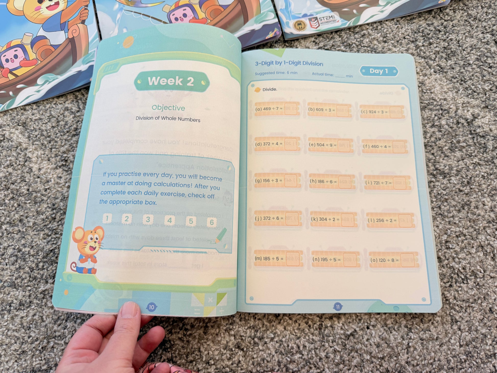 Spark math advanced program: grade 4 bundle by think academy - print books printed media