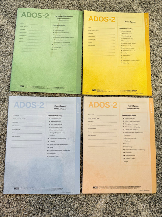 Ados-2 modules 1-4 by wps - print books printed media