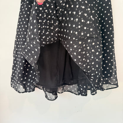 Dollzhouse Size 10 Black & White Polka Dot Mini Skirt