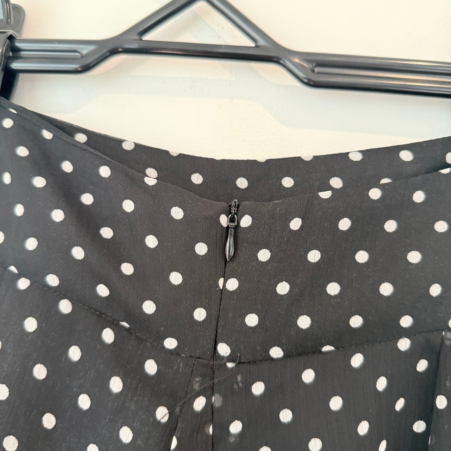 Dollzhouse Size 10 Black & White Polka Dot Mini Skirt