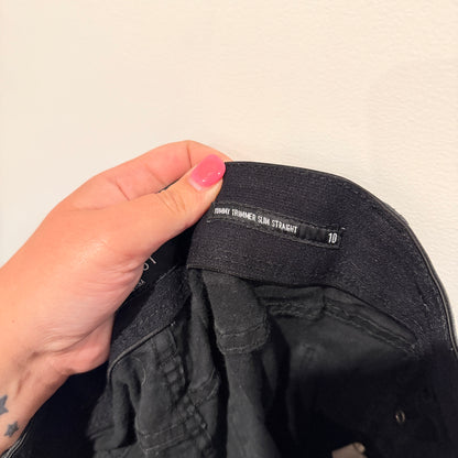 Jeanswest Size 10 Gray/Black Wash Jeans