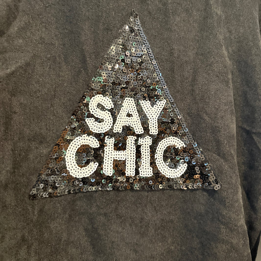 Shoppi Sequinned Sweatshirt | U/Arm to U/Arm 53cm