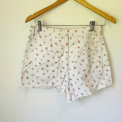 H & M Divided Size 10 High-Waisted Denim Shorts