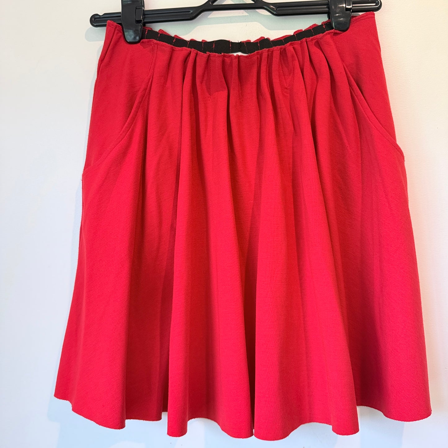 EDC Size M Red A-Line Skirt