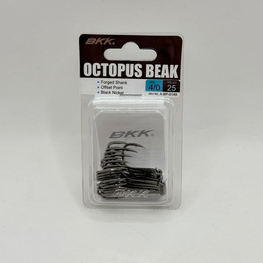 BKK Octopus Beak Fishing Hooks 4/0 – 25 Pack