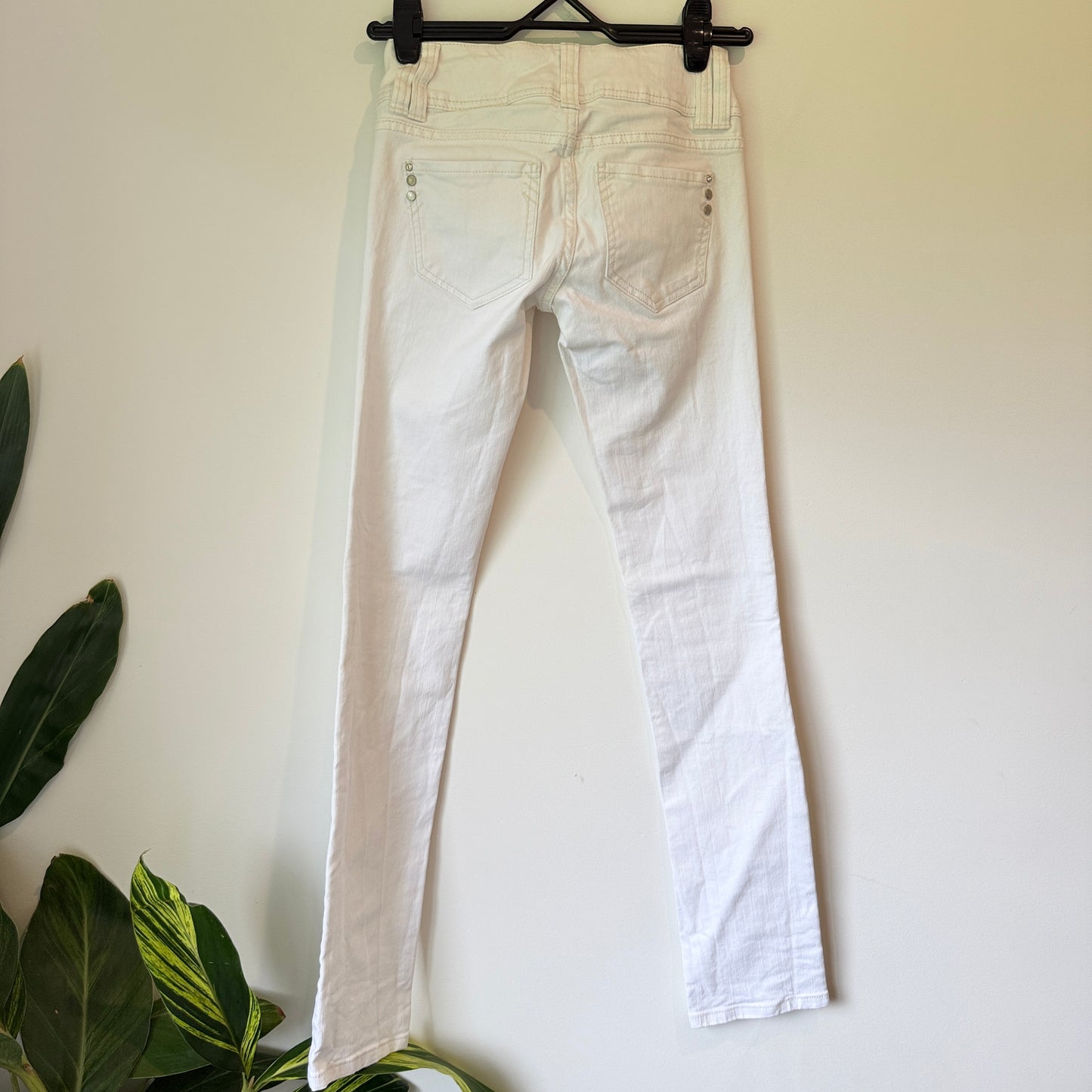 Morgan 66cm Waist White Skinny Jeans