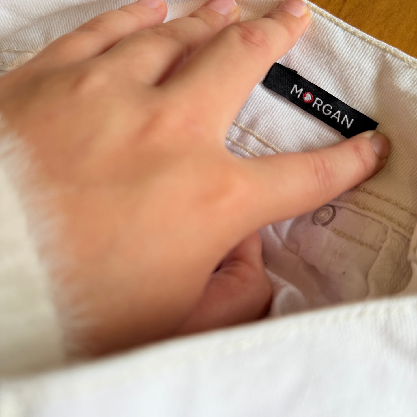 Morgan 66cm Waist White Skinny Jeans