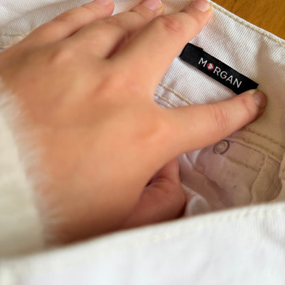 Morgan 66cm Waist White Skinny Jeans