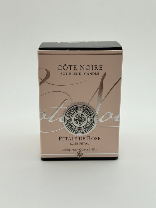 Côte noire soy blend candle - pétale de rose 75g (2.65oz) pink - candles home&living materials