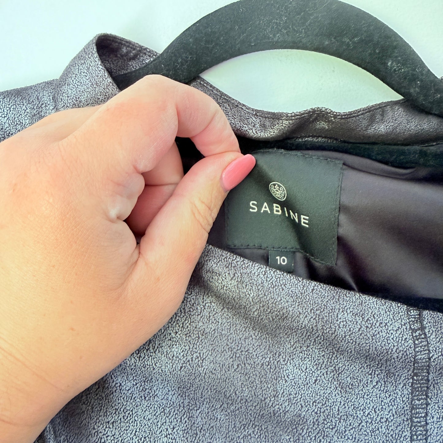 Sabine Size 10 Asymmetrical Zip Jacket