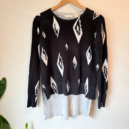Sass & Bide Black & White Knit Sweater Size XS