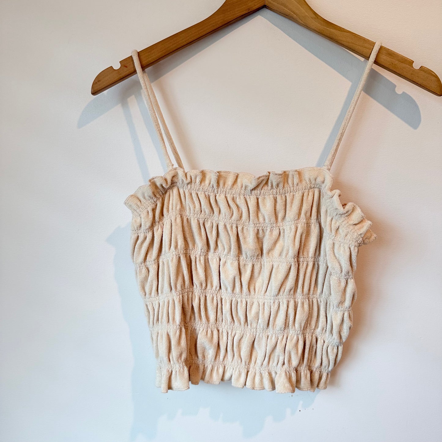 H&M Smocked Crop Top Size XS