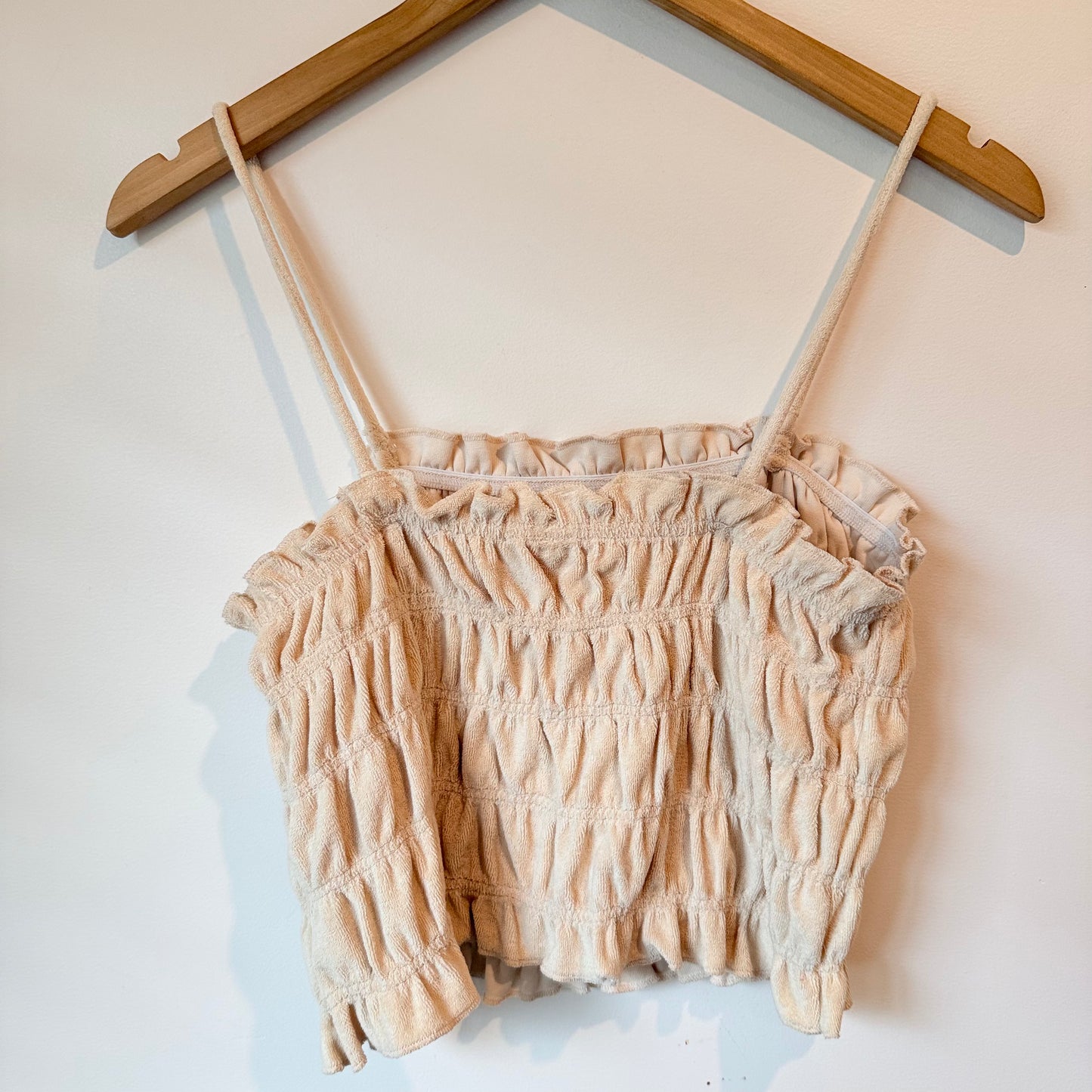 H&M Smocked Crop Top Size XS