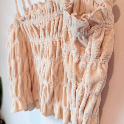 H&M Smocked Crop Top Size XS