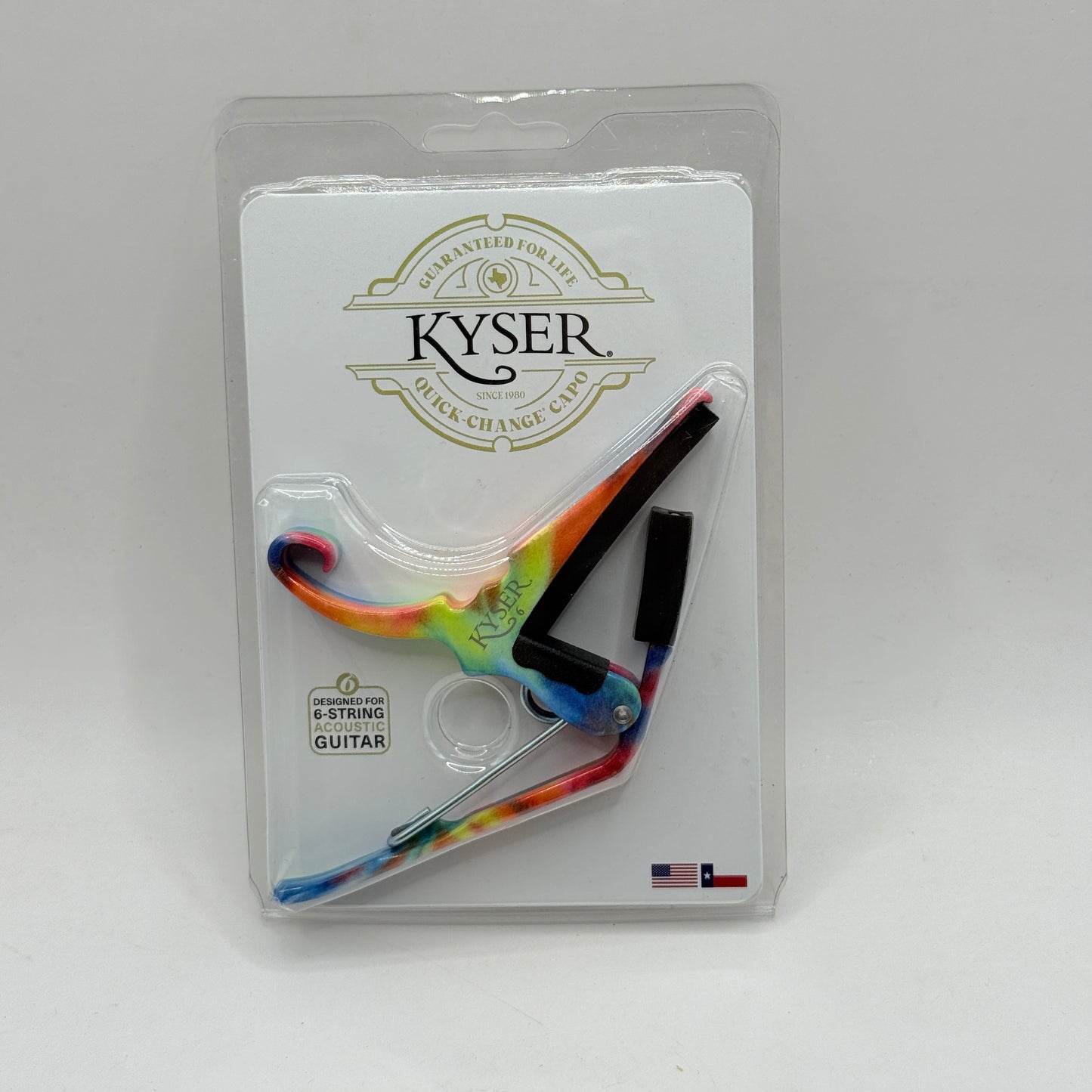 Kyser Quick-Change Capo – Tie-Dye (6-String Acoustic Guitar)