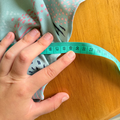 Cut Label Size U/Arm 48cm Light Blue Floral Romper