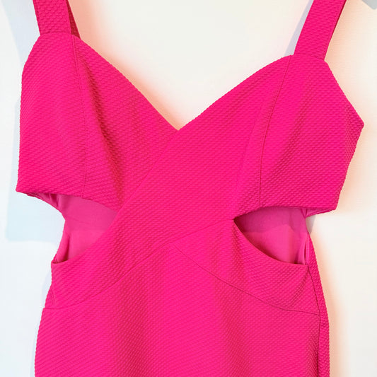 Paper Scissors Size L Pink Cut Out Sides Bodycon Dress