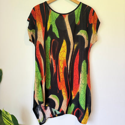 Modern Size S Bohemian-Style Tunic Top