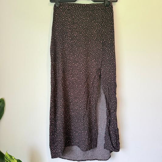 Pull & Bear Size S Floral Print Maxi Skirt