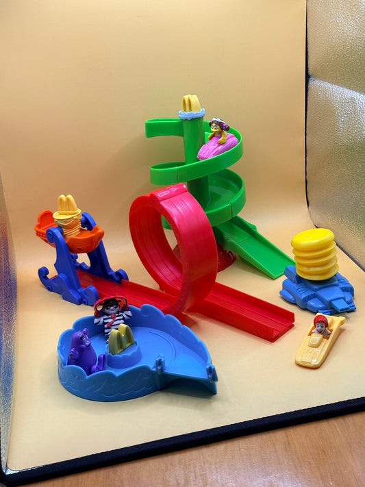 McDonald’s Amusement Park Playset Happy Meal Toys 1999 Complete Set