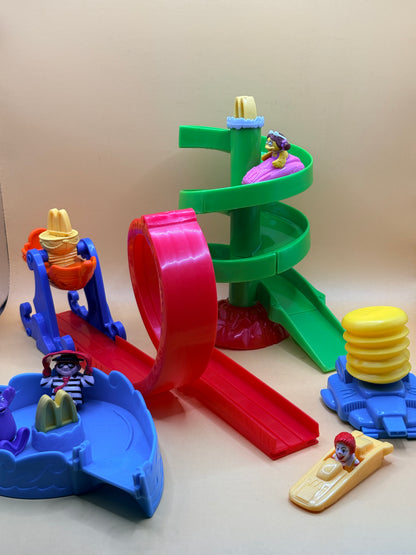 McDonald’s Amusement Park Playset Happy Meal Toys 1999 Complete Set
