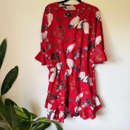 Boohoo Size 18 Belted Romper Playsuit