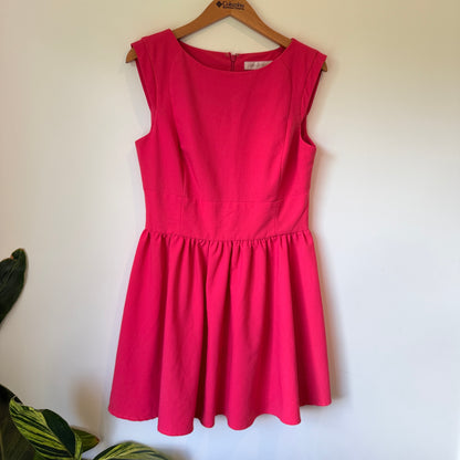 Forever New Size 12 Hot Pink Sleeveless Mini Dress