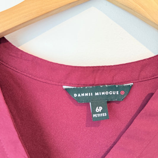 Danni Minogue Size 6P Maroon Top