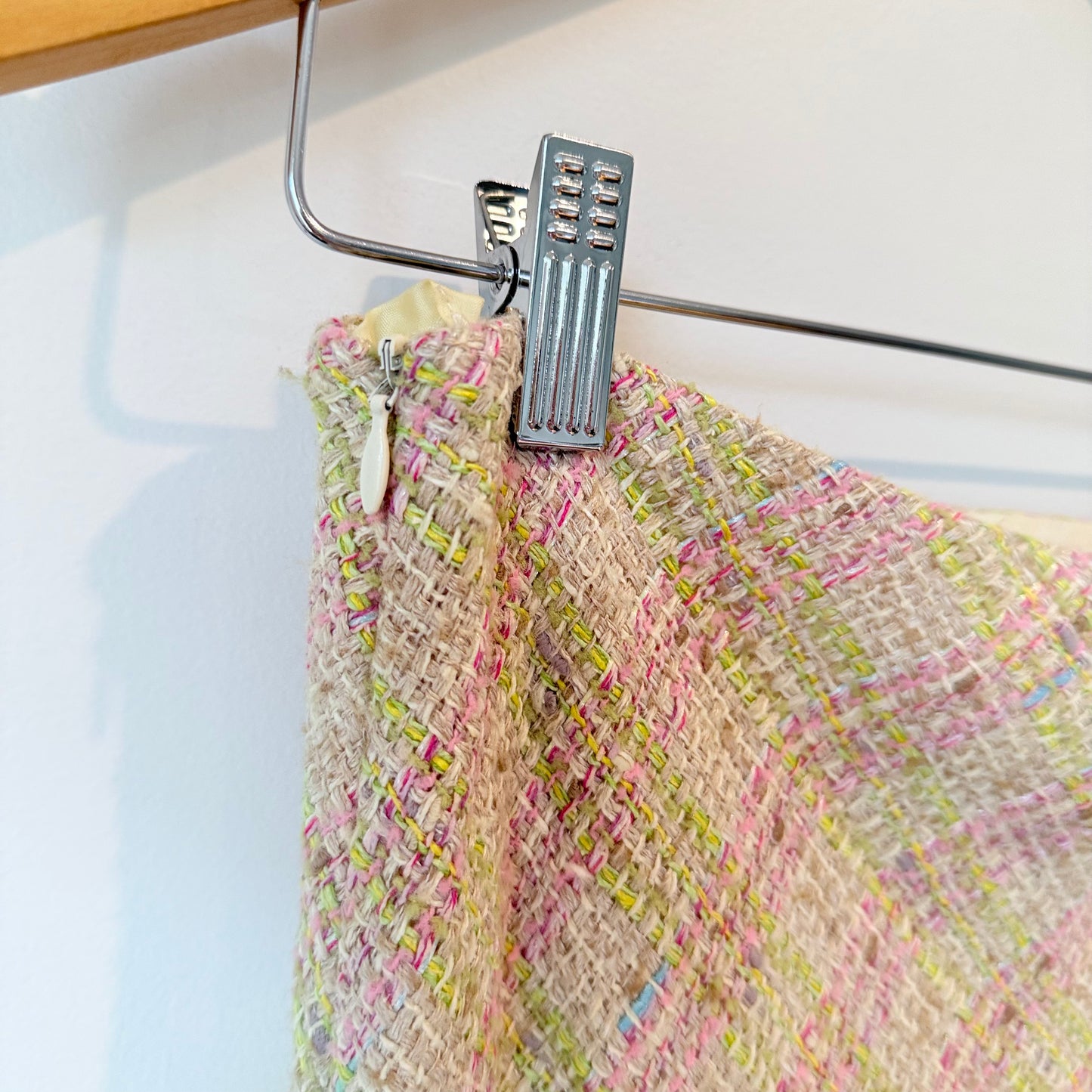 Rena Lange Size 10 Multi-Colour Silk / Wool / Cupro Blend Skirt