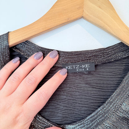 Ketz-Ke Size 8 Metallic Top