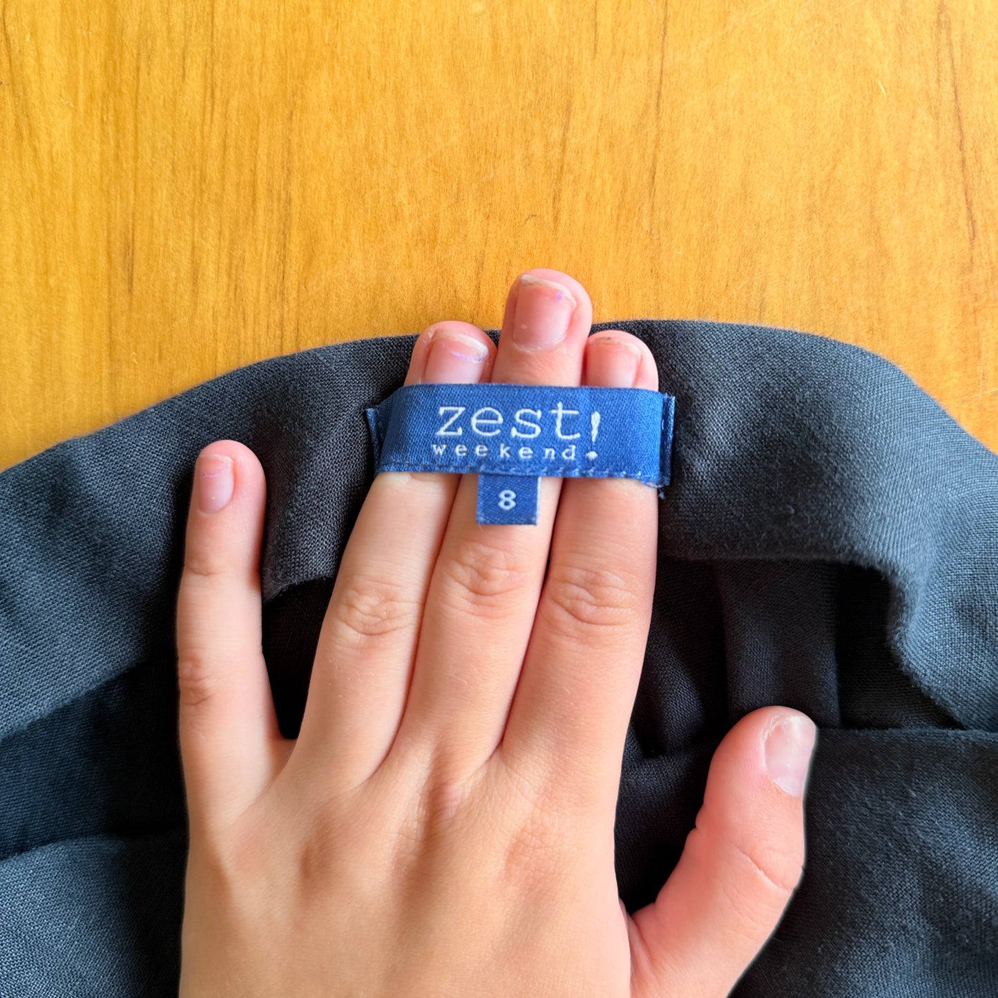 Zest Size 8 Black Wrap Skirt