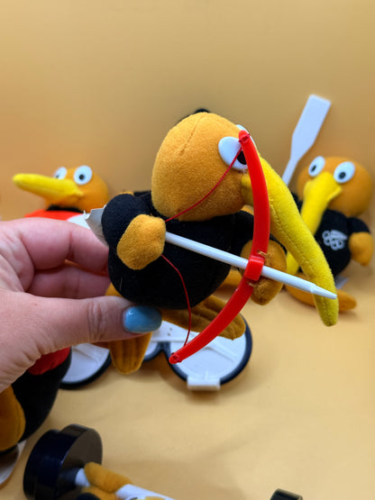 McDonald’s Goldie Olympic Kiwi Plush Complete Set 2000