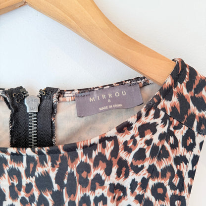 Mirrou Size 8 Leopard Print Dress