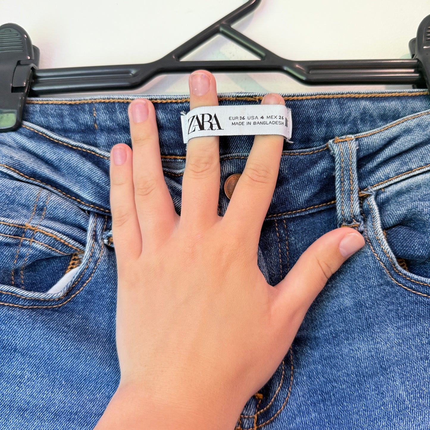 Zara Size 8 Women’s Blue Skinny-Fit Jeans