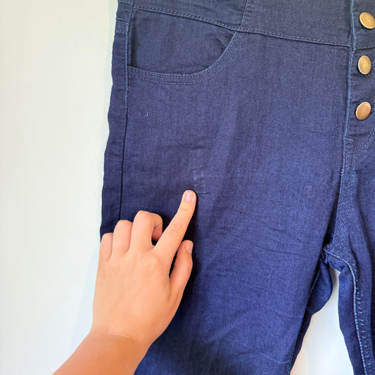 Chic a Booti Size 12 Dark Blue High-Waisted Skinny Jeans
