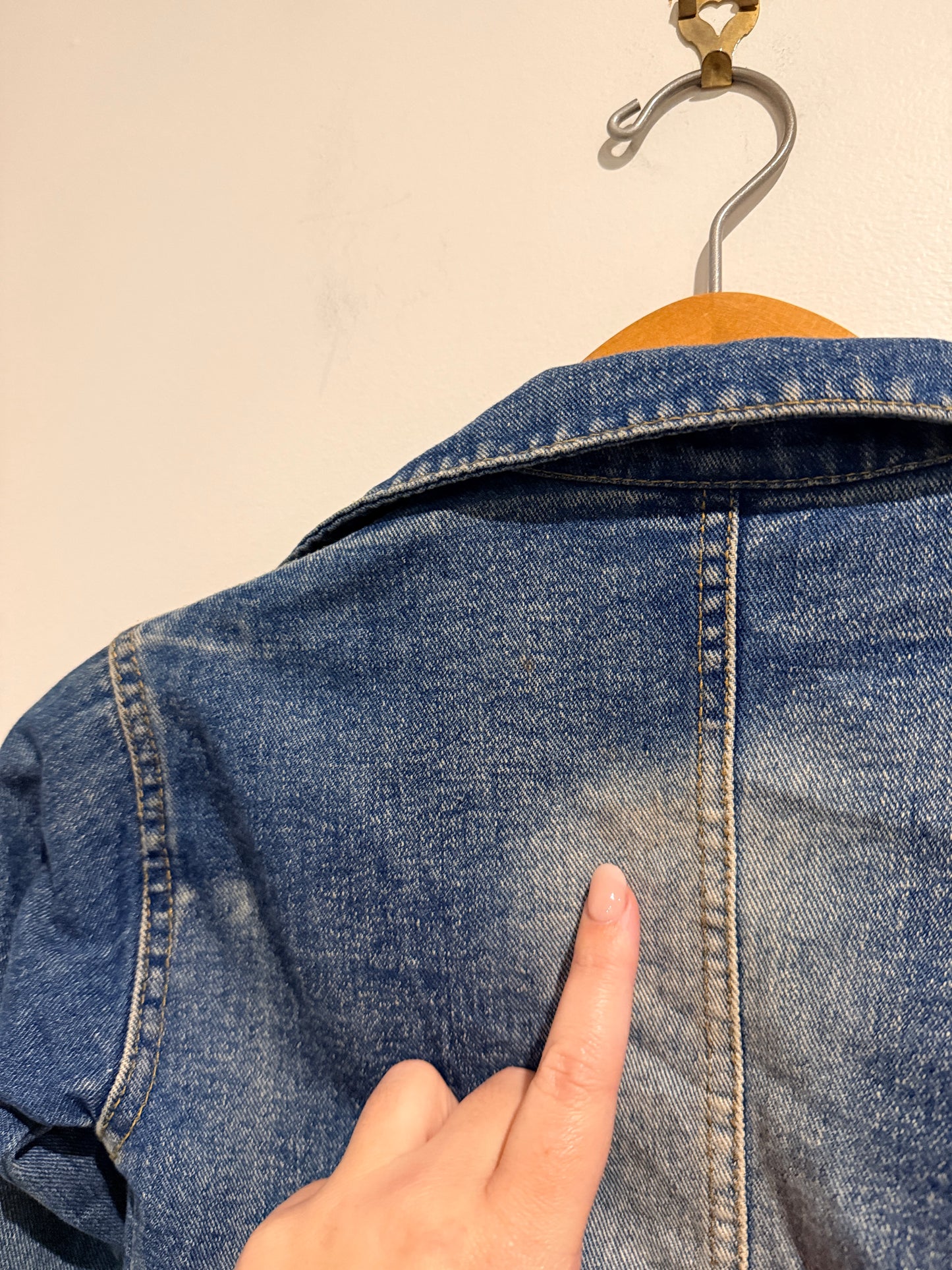Brand Unknown Kids Distressed Denim Jacket Blue - 110