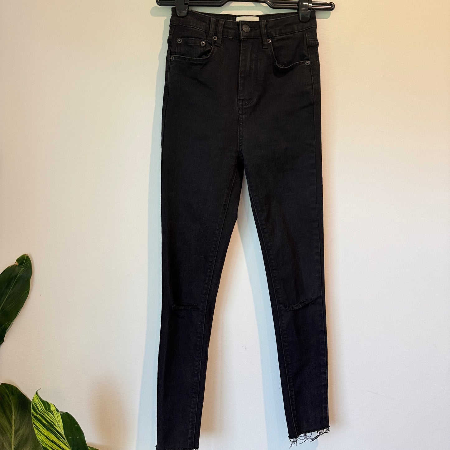 Insight Size 58cm Waist Black High-Waisted Skinny Jeans